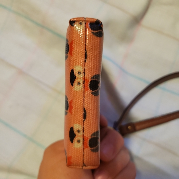 Fossil Pink Owl Wristlet Wallet Phone Card Holder - Picture 4 of 8